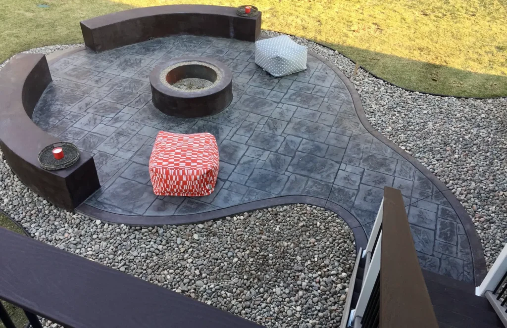 stamped concrete pueblo