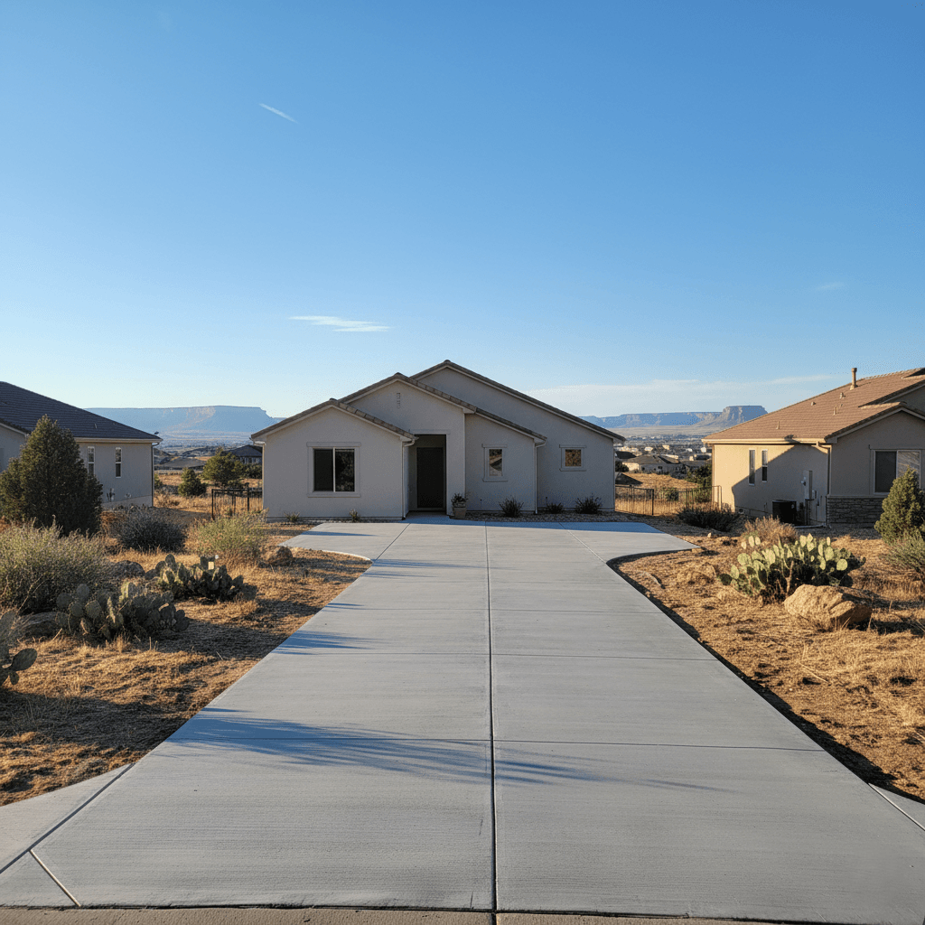 concrete driveway pueblo