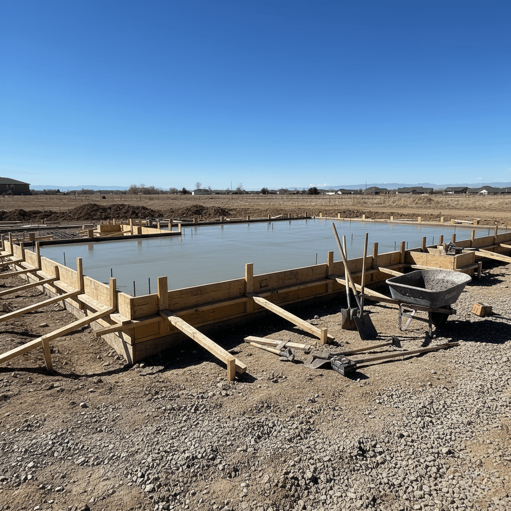 concrete foundation pueblo