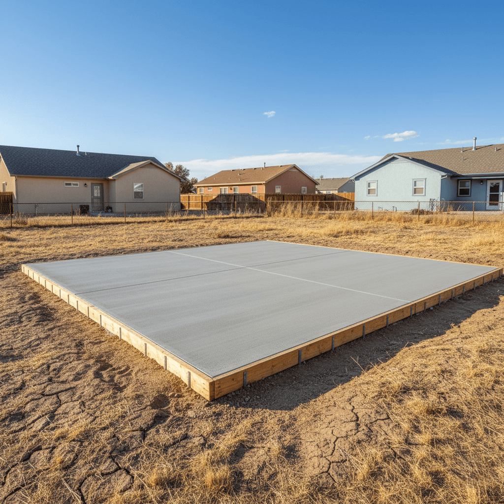 concrete slabs pueblo