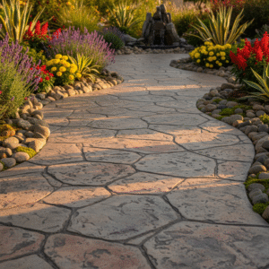 concrete walkway pueblo