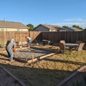 concrete patio pueblo