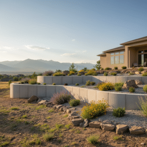 concrete retaining wall pueblo