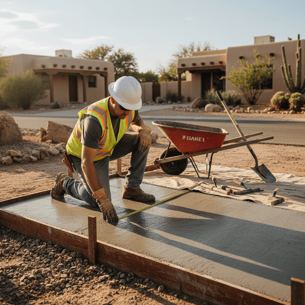 concrete slab pueblo