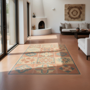 decorative concrete pueblo