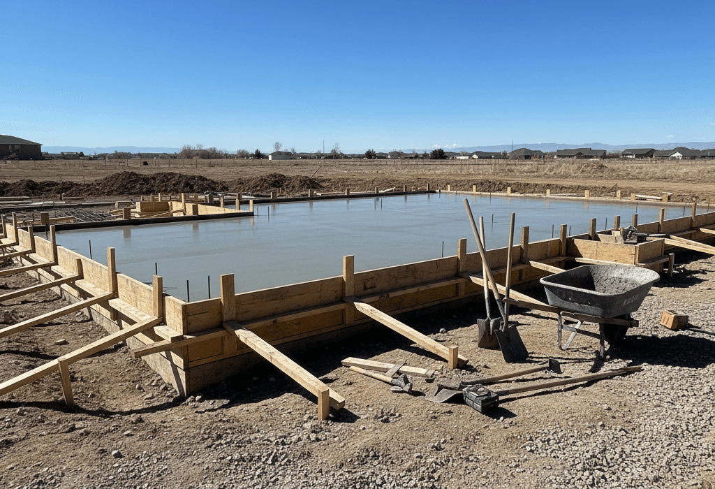 concrete foundation pueblo